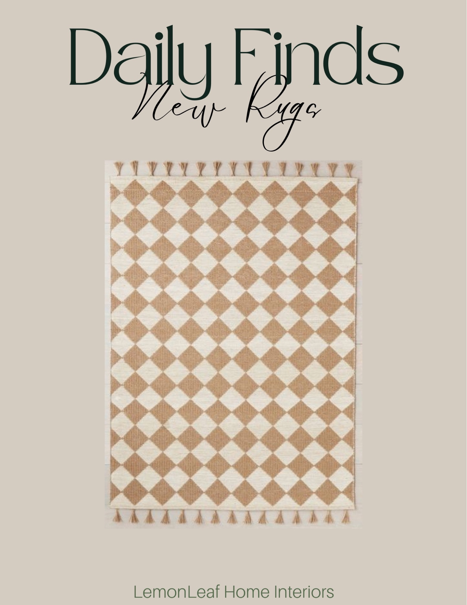 Love this affordable checked area rug from Target 

Home decor, home furnishings, daily finds, living room, bedroom



#LTKhome