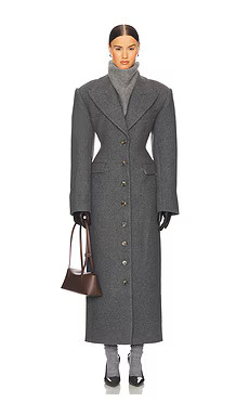 Helsa Italian Wool Blend Topcoat in Charcoal from Revolve.com | Revolve Clothing (Global)