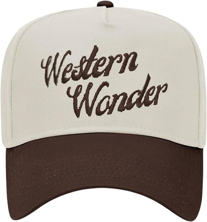 Trucker Hats for Men Women Vintage Two Tone Country Cowboy Hat Retro Western Snapback Hat Funny B... | Amazon (US)