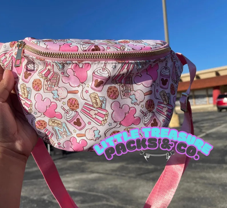 Ready to Ship ~ Girl Mouse Popcorn Snacks Cookies Treats  Fanny Pack Bum Waist Bag || SUMMER SALE | Etsy (US)