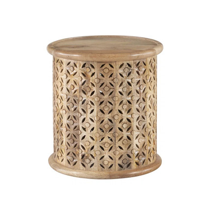 Click for more info about Eakin 18'' Tall Solid Wood Drum End Table