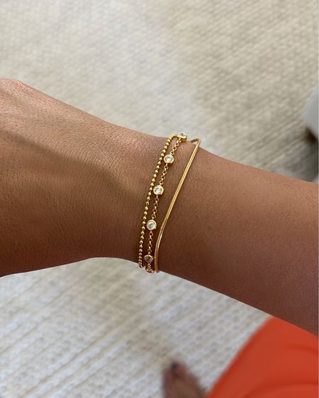 Gold Layered Bracelet  from Bauble Bar 

#LTKSeasonal #LTKwedding #LTKGiftGuide
