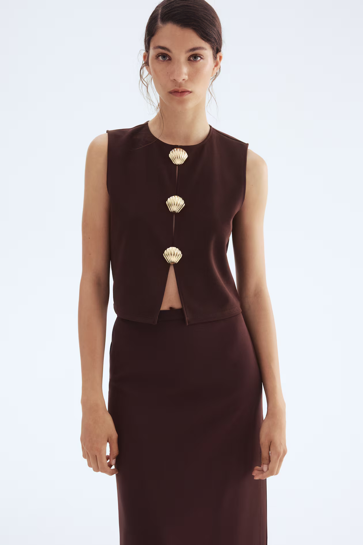 Button-decorated top | H&M (UK, MY, IN, SG, PH, TW, HK)
