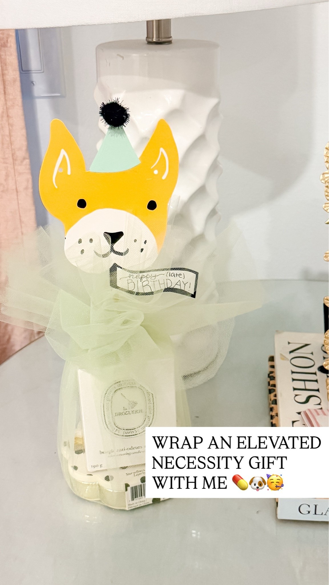 Links to the cute pill container, some other cute styles & everything I used to wrap the gift! 

The exact dog banner is old but I linked a few other cute options!

#LTKHome #LTKvlog #LTKstorytime