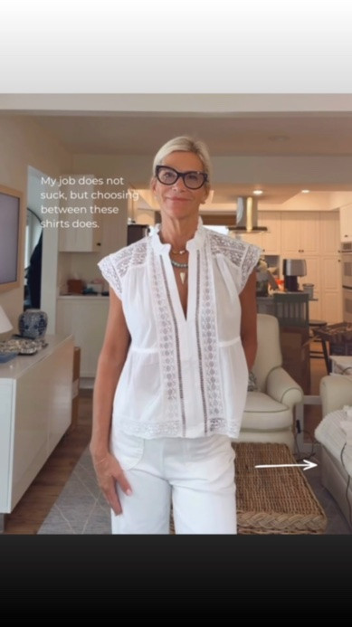 This boho-inspired white blouse is one of those pieces that instantly elevates your outfit. The delicate lace detailing, feminine silhouette, and lightweight fabric make it effortlessly chic while still feeling comfortable enough for everyday wear. Pair it with white denim, linen pants, or your favorite shorts for an easy summer look.

❤️ Heart = Support my posts
📌 Save = Summer outfit inspiration you’ll wear on repeat
🛍️ Follow me on LTK for more timeless, feminine style.

#LTKootd #LTKSeasonal #LTKOver40