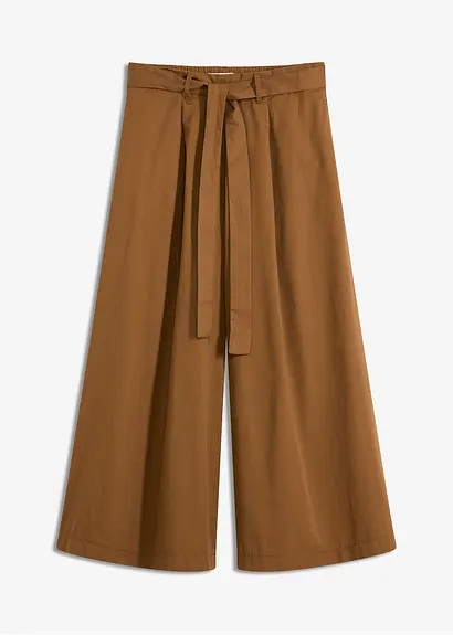 Hose aus Baumwoll-Popeline und Gürtel (2-tlg.Set) | Bonprix DE