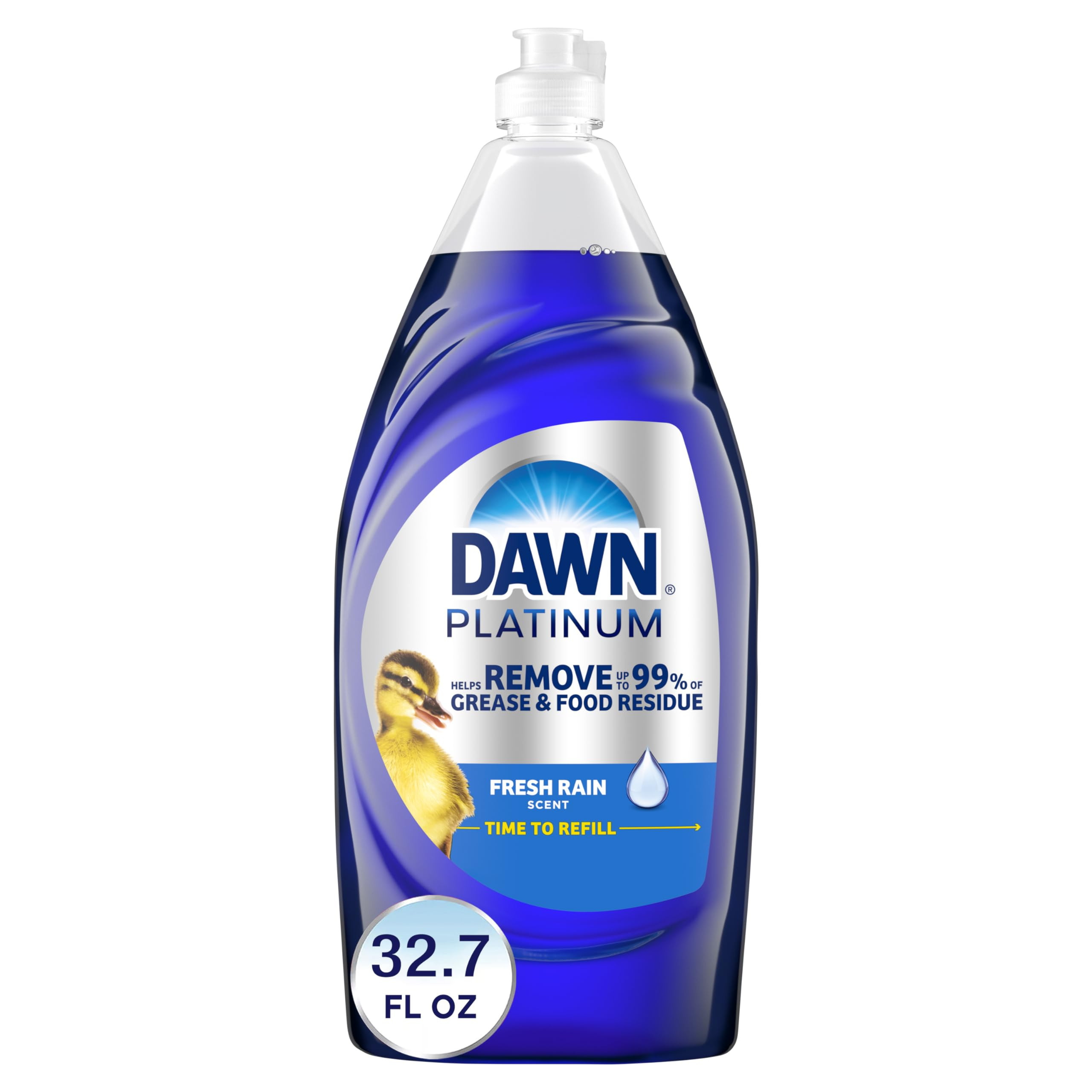 Dawn Platinum Dishwashing Liquid Dish Soap, Dish Soap Liquid, Dish Detergent Liquid, Fresh Rain S... | Amazon (US)