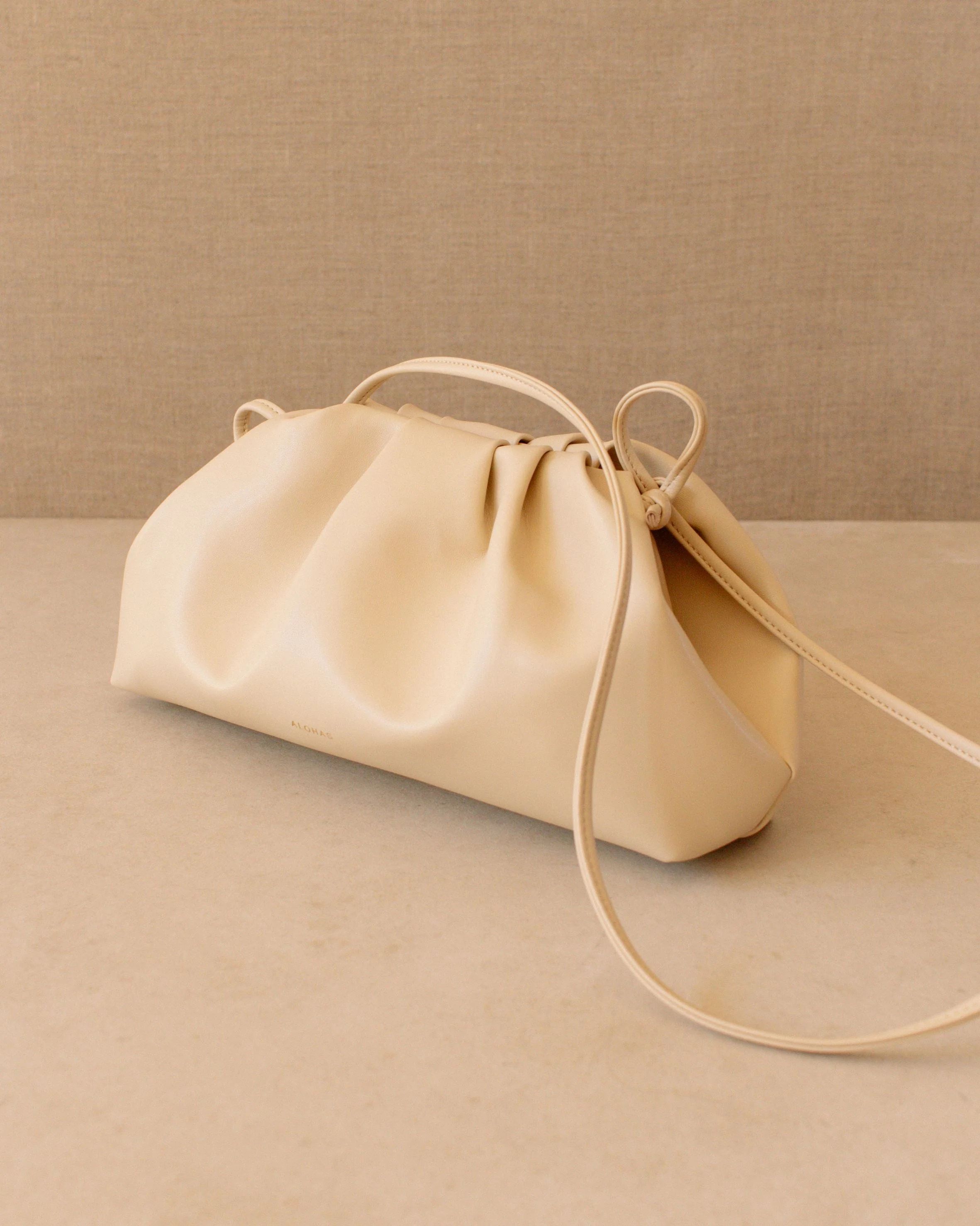 The D Corn - White Vegan Leather Handbag | Alohas FR