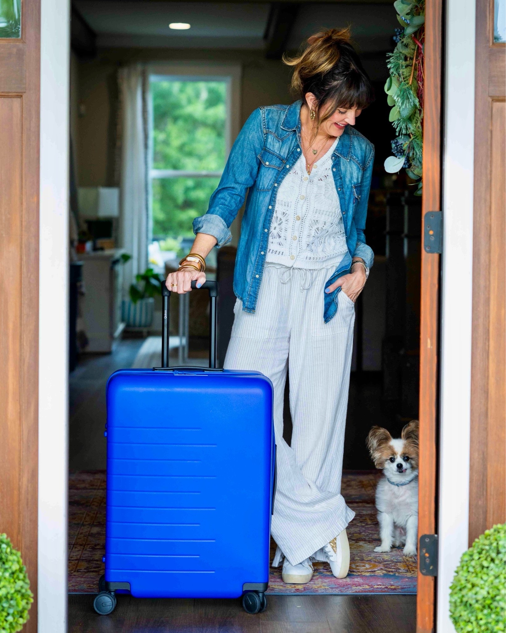 🧳 💙 Chic and Sturdy and Colorful luggage make traveling more fun! Loving this limited edition color from @Quince

#LTKTravel #LTKActive #LTKdayinmylife