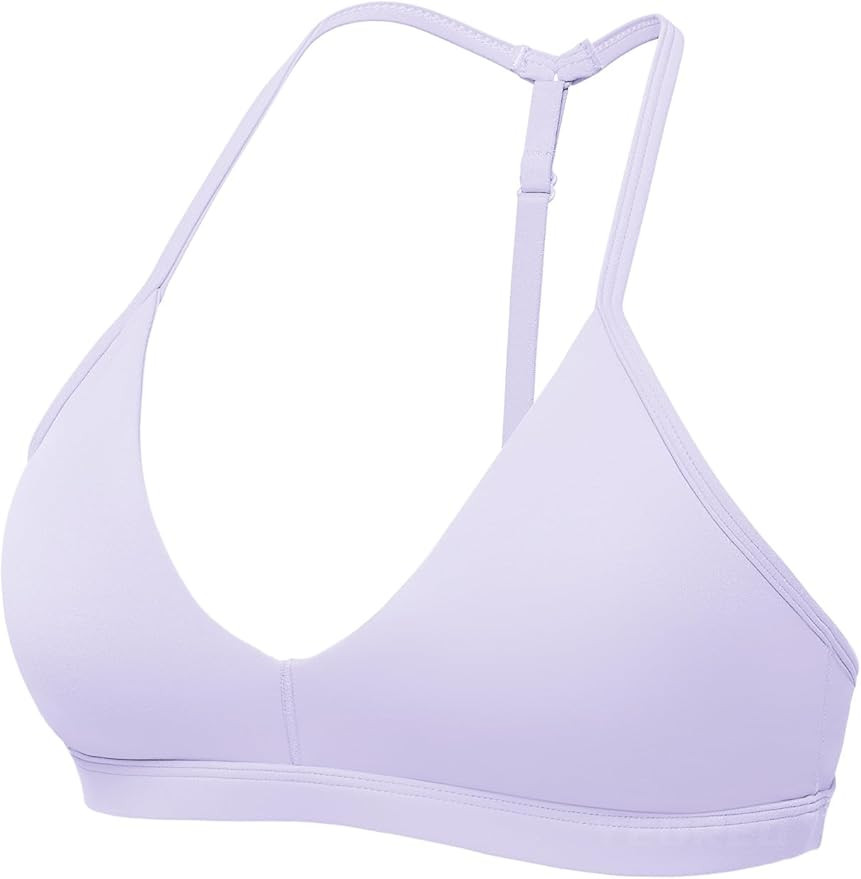 YEOREO Sports Bras for Women Strappy Padded Halter Ericie Open Back Light Impact Deep V Neck Yoga... | Amazon (US)