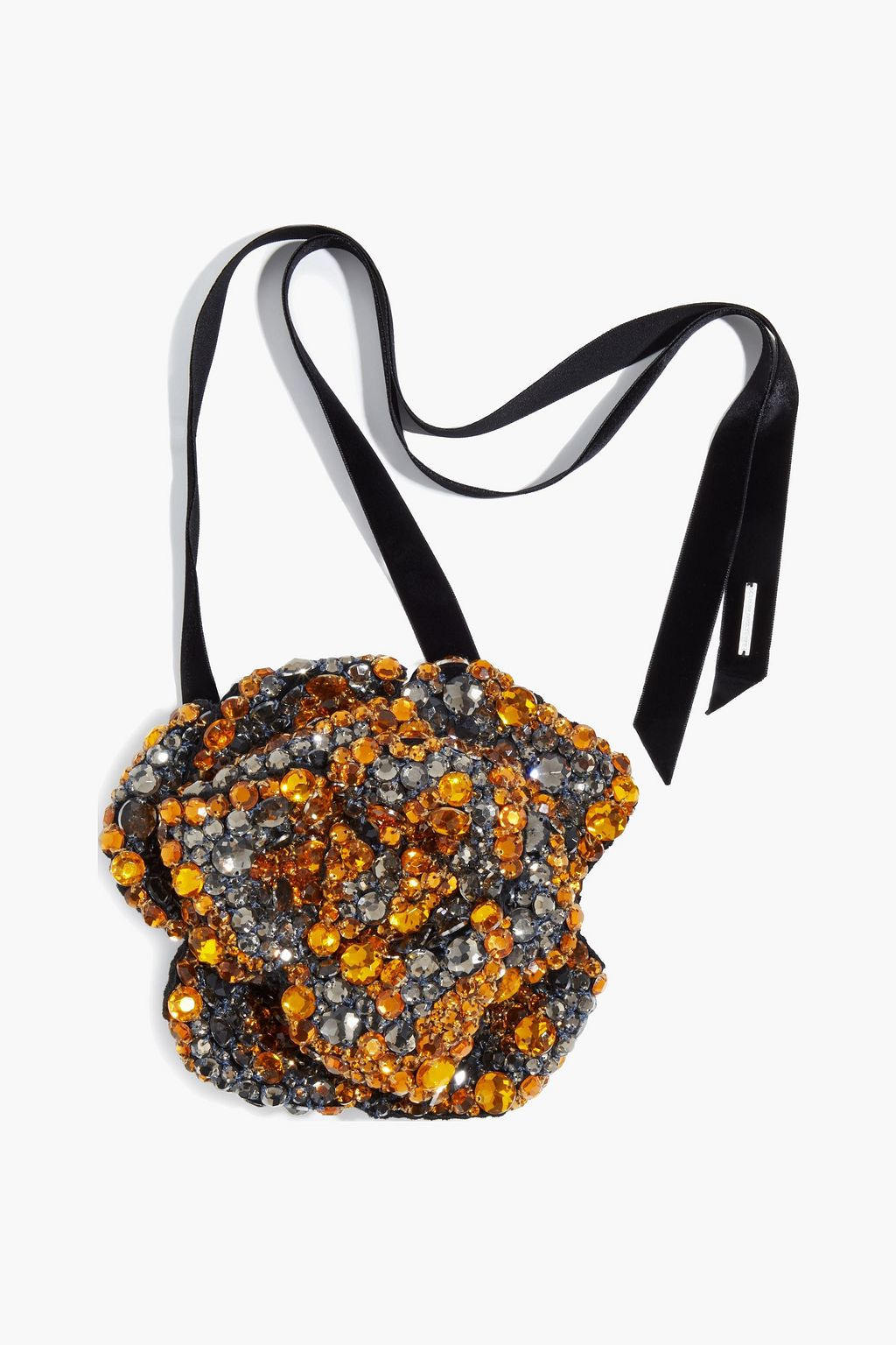 Marigold Crystal-appliquéd floral velvet choker | DRIES VAN NOTEN | THE OUTNET | The Outnet (US and CA)