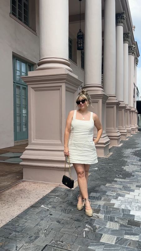 Love this pretty linen mini dress perfect for summer European vacays!! Love the pockets and the gorgeous quality 

#LTKfindsunder100 #LTKstyletip
