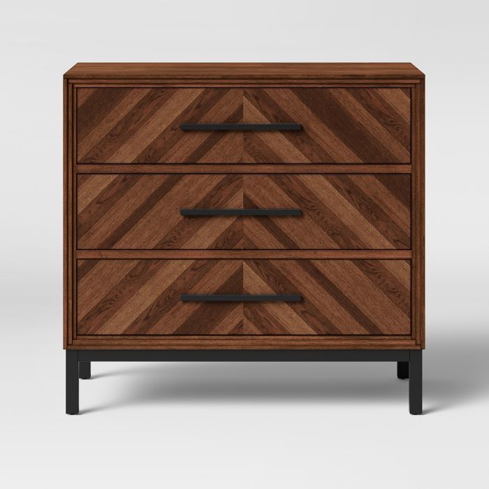 Rochester Parquet 3 Drawer Dresser Brown - Threshold™ | Target