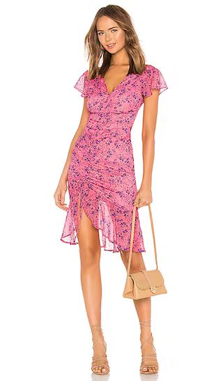 Elaine Midi Dress in Pink Baybreeze | Revolve Clothing (Global)