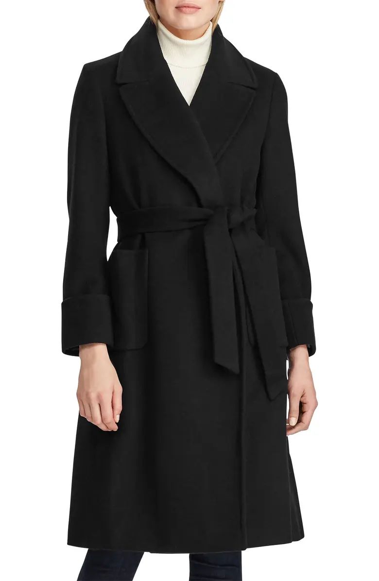 Wool Blend Wrap Coat | Nordstrom