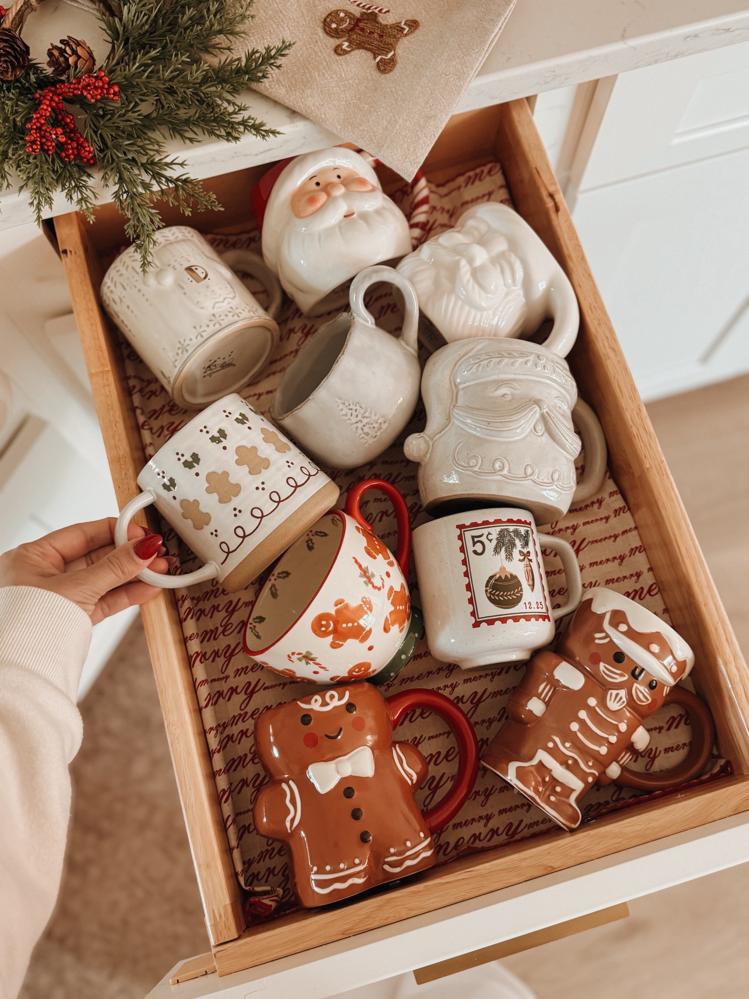This little Christmas mug collection brings me so much joy ☕️🎄✨ And the funny part is that this isn’t even half of it… I’m a little embarrassed to admit how deep my mug obsession goes, but here we are 😂 Every season I add a few new cuties, and it truly makes my mornings feel extra magical and cozy. 

I rounded up some adorable finds from this year (including a few of the ones you see here) so you can grab one for yourself or gift to a loved one this season. Comment mug and I’ll send the links your way! 

#christmasmugs #mugcollector #holidaymugs #santamug #gingerbreadmug #christmas #holidays #cozychristmas