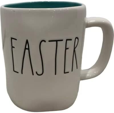 Rae Dunn Easter Mug Inscribed EASTER | Ivory with Blue Teal Interior - Rare! | Amazon (US)