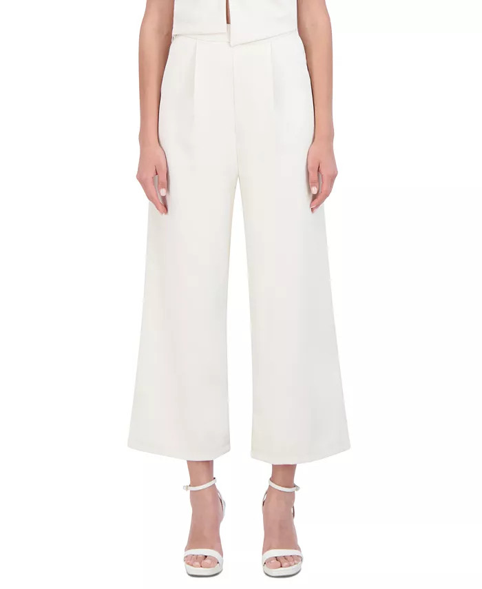 Women's Pleat-Front Wide-Leg Pants | Macy's