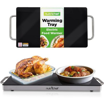 NutriChef Electric Warming Tray – Food Warmer with Non-Stick Heat-Resistant Glass Plate (19.8" x 11.9" Heating Surface) | Target