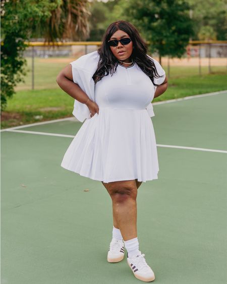 This one is for my pickleball girlies. How cute is this dress?! It has built in spandex and plenty of stretch. Girls, you need this in your life🤍

I’m wearing a size XL.

plus size fashion, workout, fitness set, gym outfit inspo, style guide, vacation outfit, summer dress, pickleball, tennis, 

#LTKfindsunder100 #LTKfindsunder50 #LTKplussize