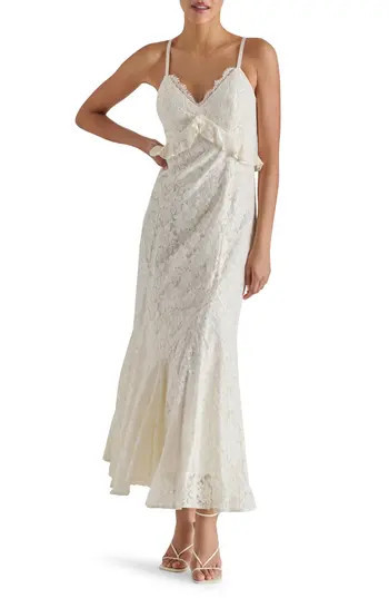 Steve Madden Gracie Lace Mermaid Dress in Baby's Breath at Nordstrom Rack, Size 4 | Nordstrom Rack