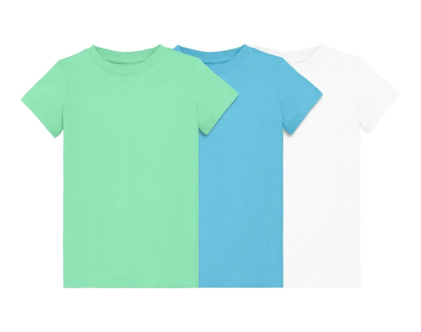 Short Sleeve Slim Tee - 3 Pack - Clover mix / 8-9 | Ten Little
