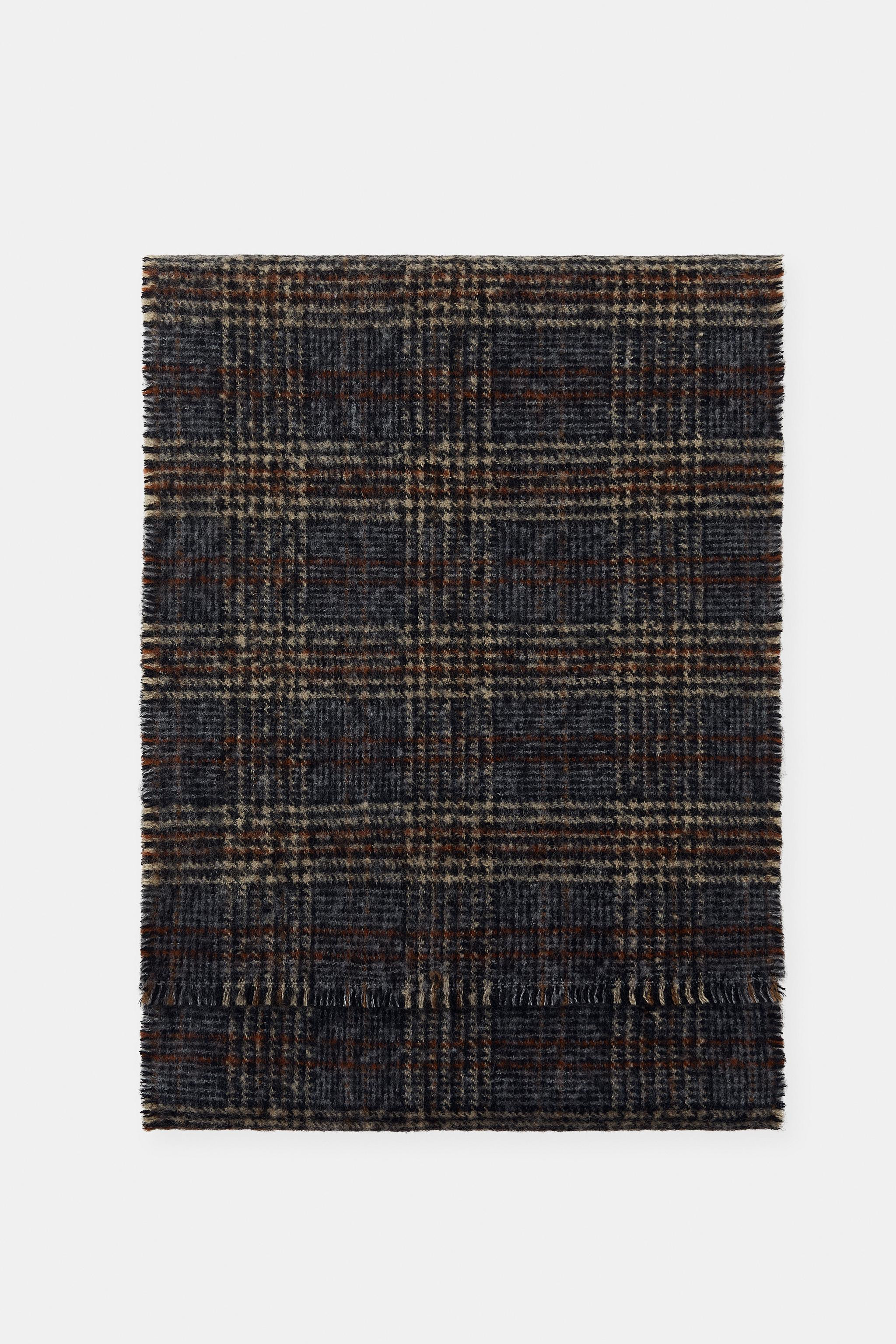 PLAID WOOL SCARF | Zara US