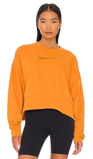 Fleece Crewneck in Light Curry & Pearl White | Revolve Clothing (Global)