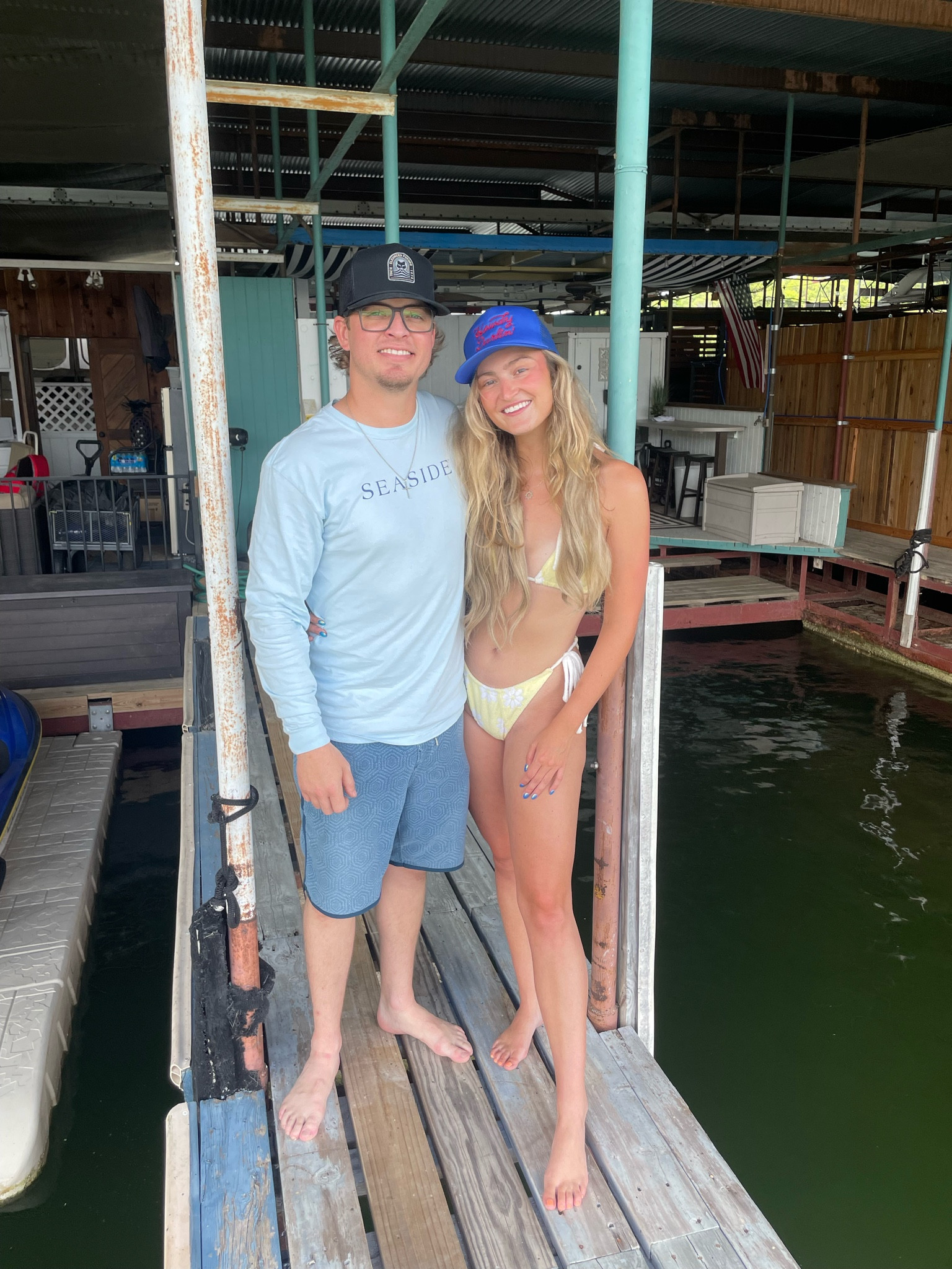 Summer // lake // pool // ocean // beach // swim // bikini // trucker hat // yllw the label // poshmark // #LTKSwim #LTKStyleTip

#LTKFindsUnder100