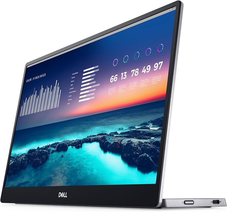 Dell 14-Inch FHD LED Portable Monitor with Dual-Screen Productivity, in-Plane Switching, USB-C Co... | Amazon (US)