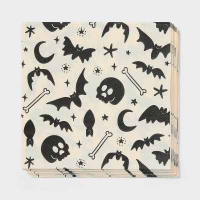 30ct Halloween Skull Lunch Paper Napkins - Spritz™ | Target