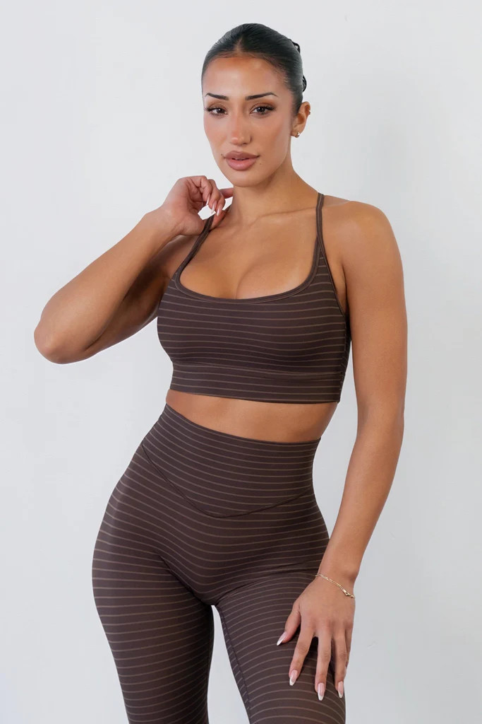 Cloud II™ Slim Racer Bra - Chocolate Bar | Vitality