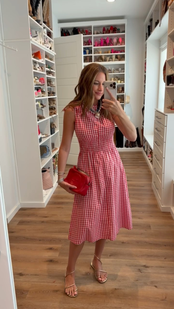 Red, white & blue 🇺🇸 in a small dress, sandals and accessories - fits tts.

#LTKgrwm #LTKootd #LTKSeasonal