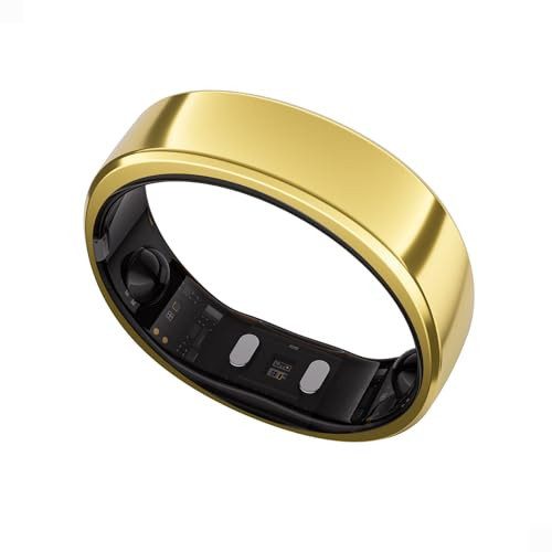 RingConn Gen 2, World’s First Smart Ring with Sleep Apnea Monitoring, No APP Subscription, 12-Day Battery Life, Stress/Heart Rate/Women's Health Tracker, Android & iOS Compatible (Gold, Size 12) | Amazon (US)