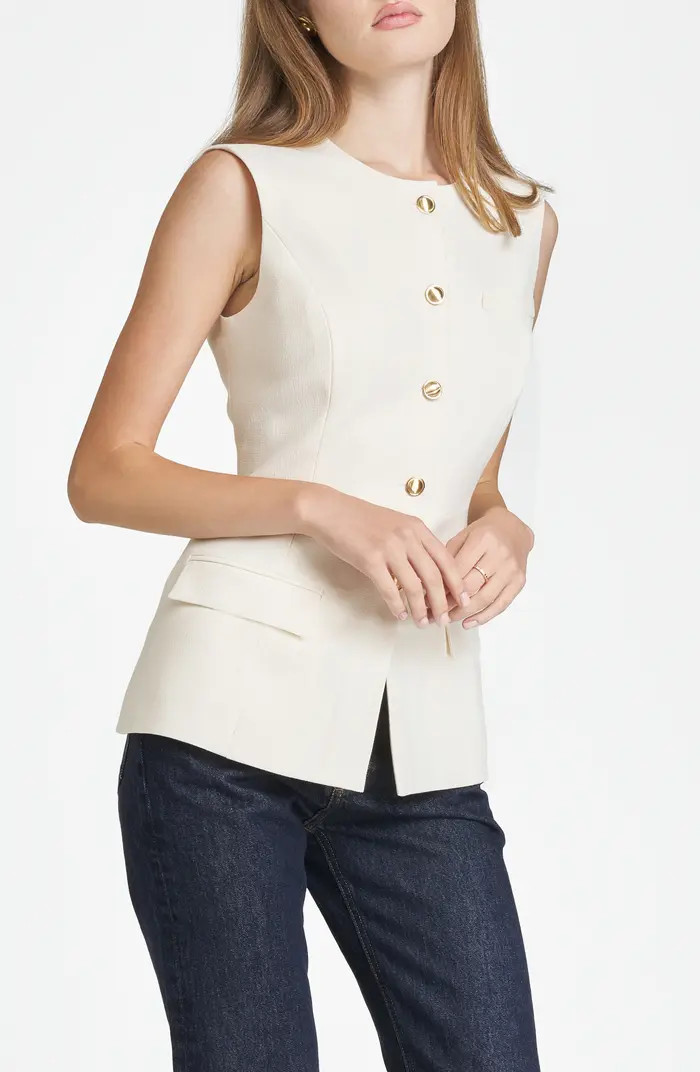 WAYF Della Button-Up Vest | Nordstrom | Nordstrom