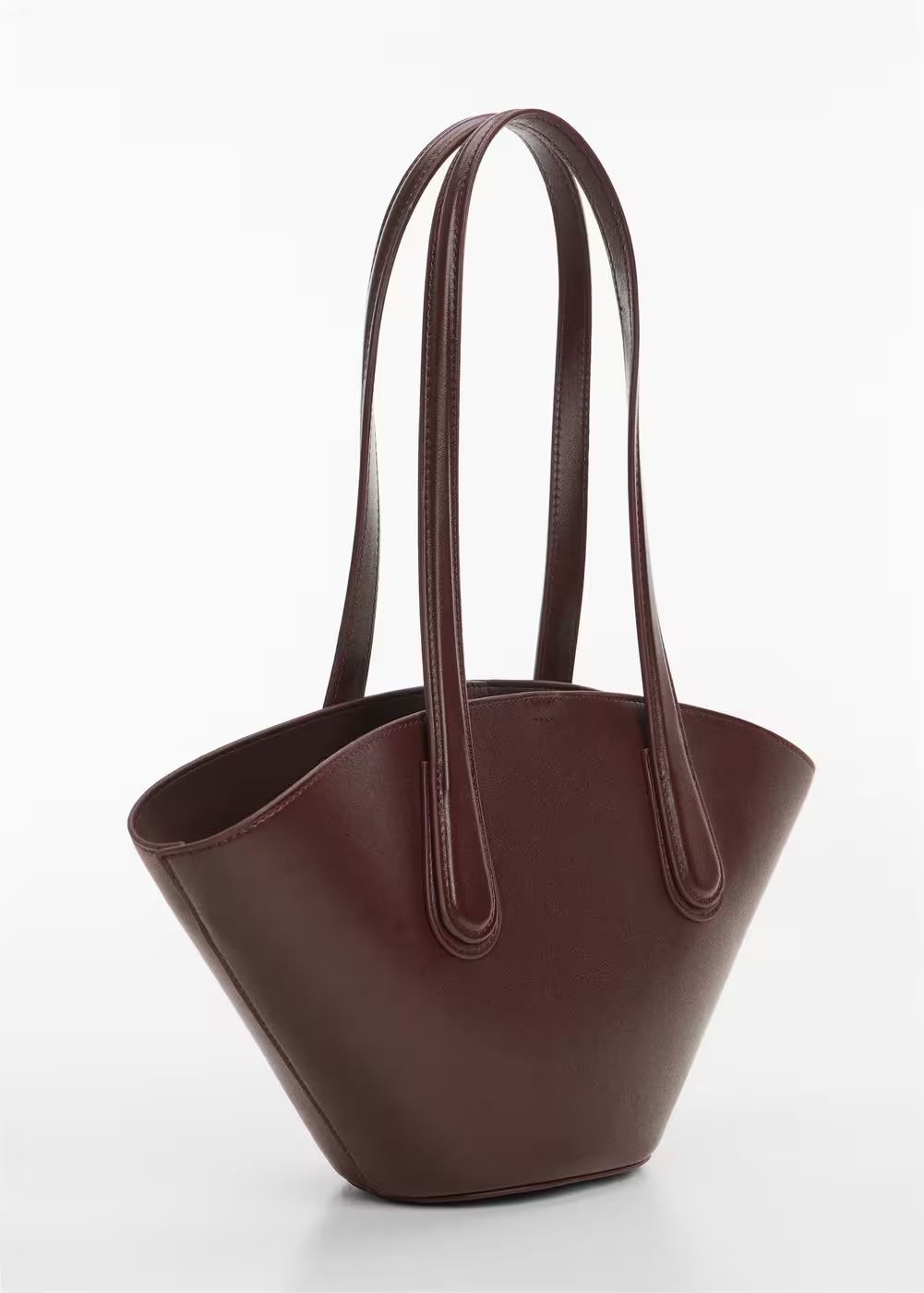 Leather-effect shopper bag -  Women | Mango USA | MANGO (US)
