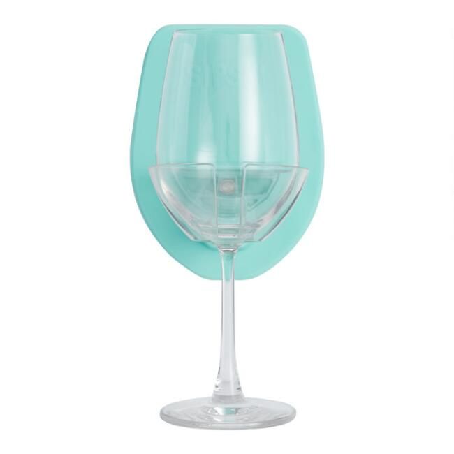 Sipski Silicone Shower Wine Glass Holder | World Market