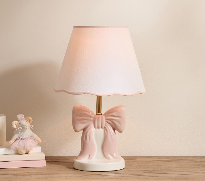Ceramic Bow Table Lamp (17") | Pottery Barn Kids