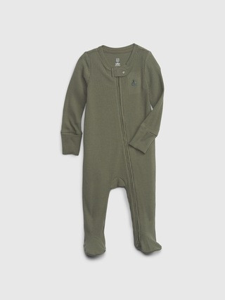Baby First Favorites TinyRib Footed One-Piece | Gap (US)