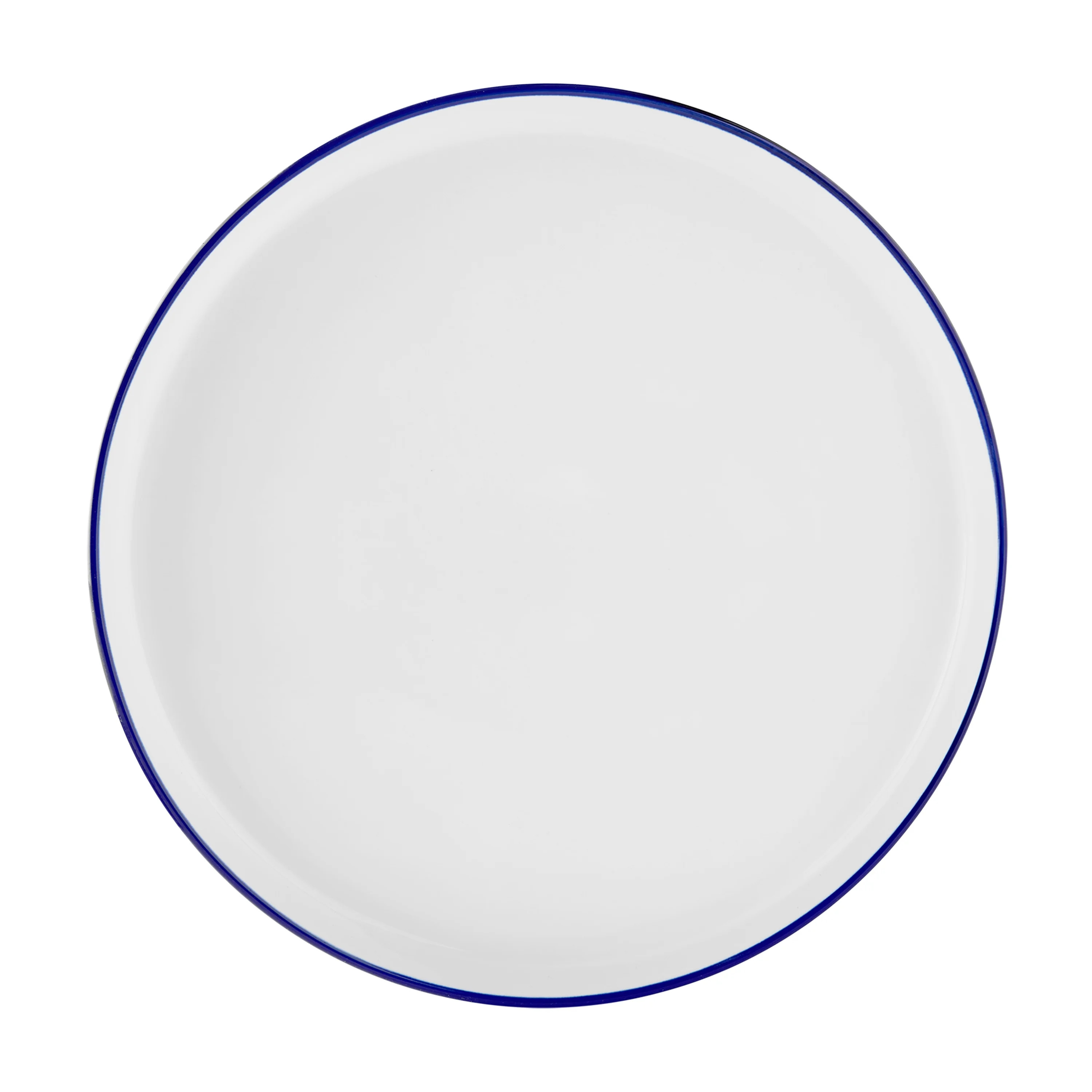 Mainstays Blue Rim Stoneware Dinner Plate - Walmart.com | Walmart (US)