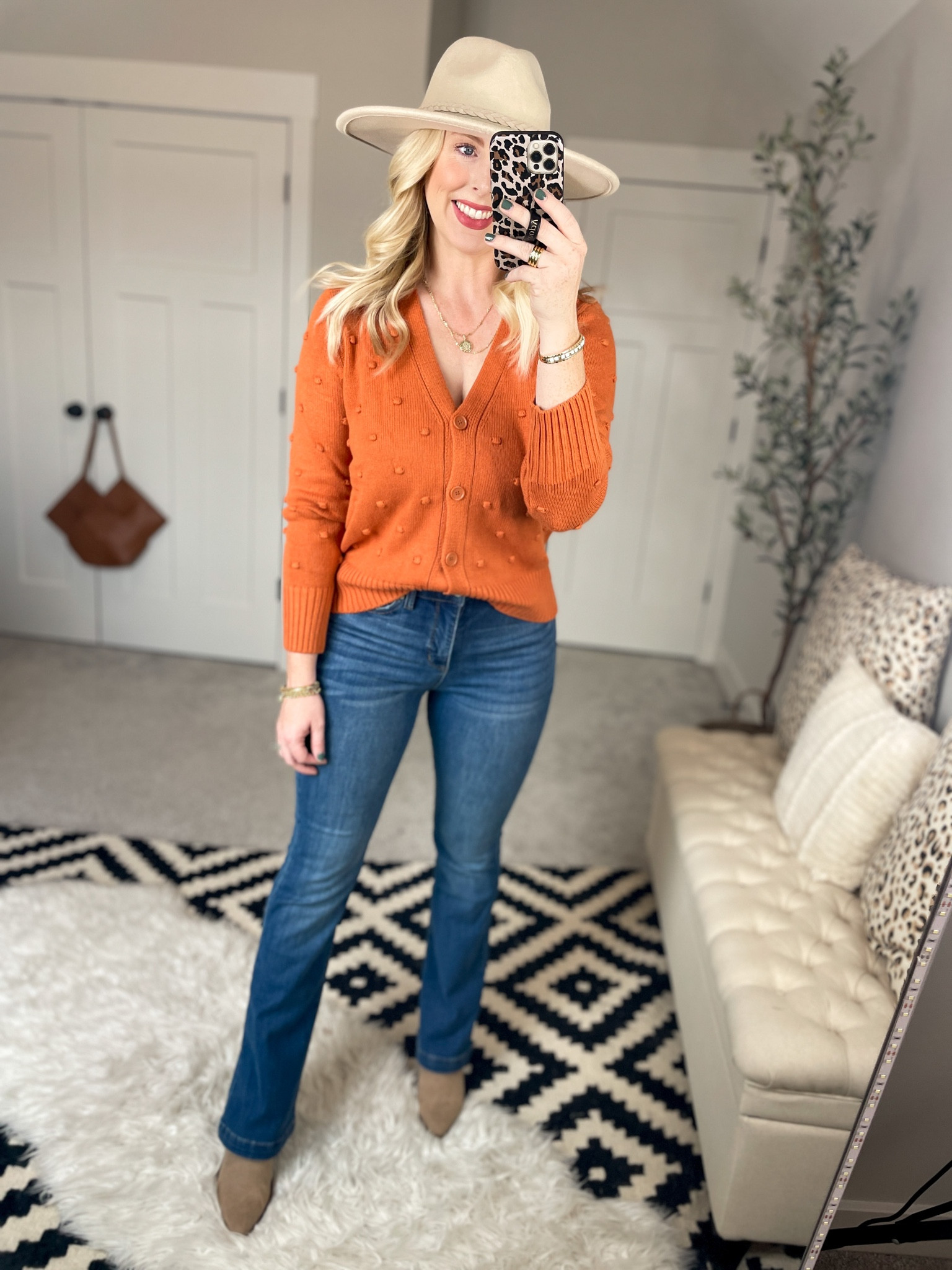 Weekend Walmart wins try on 
Cardigan- small 
Flare jeans- 6, size down 

#LTKshoecrush #LTKunder50 #LTKSeasonal