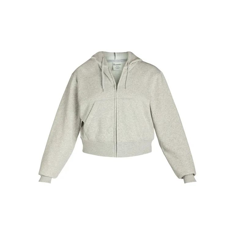 No Boundaries Cropped Zip Hoodie, Women’s | Walmart (US)