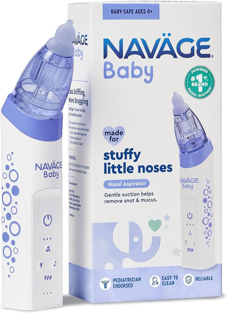 Navage Baby Nasal Aspirator - Gentle, Pediatrician Endorsed Nasal Aspirator for Baby Congestion &... | Amazon (US)