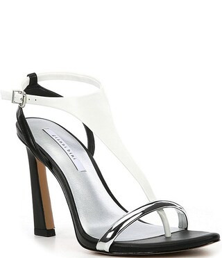 Gianni Bini Orah Leather T-Strap Dress Sandals | Dillard's | Dillard's