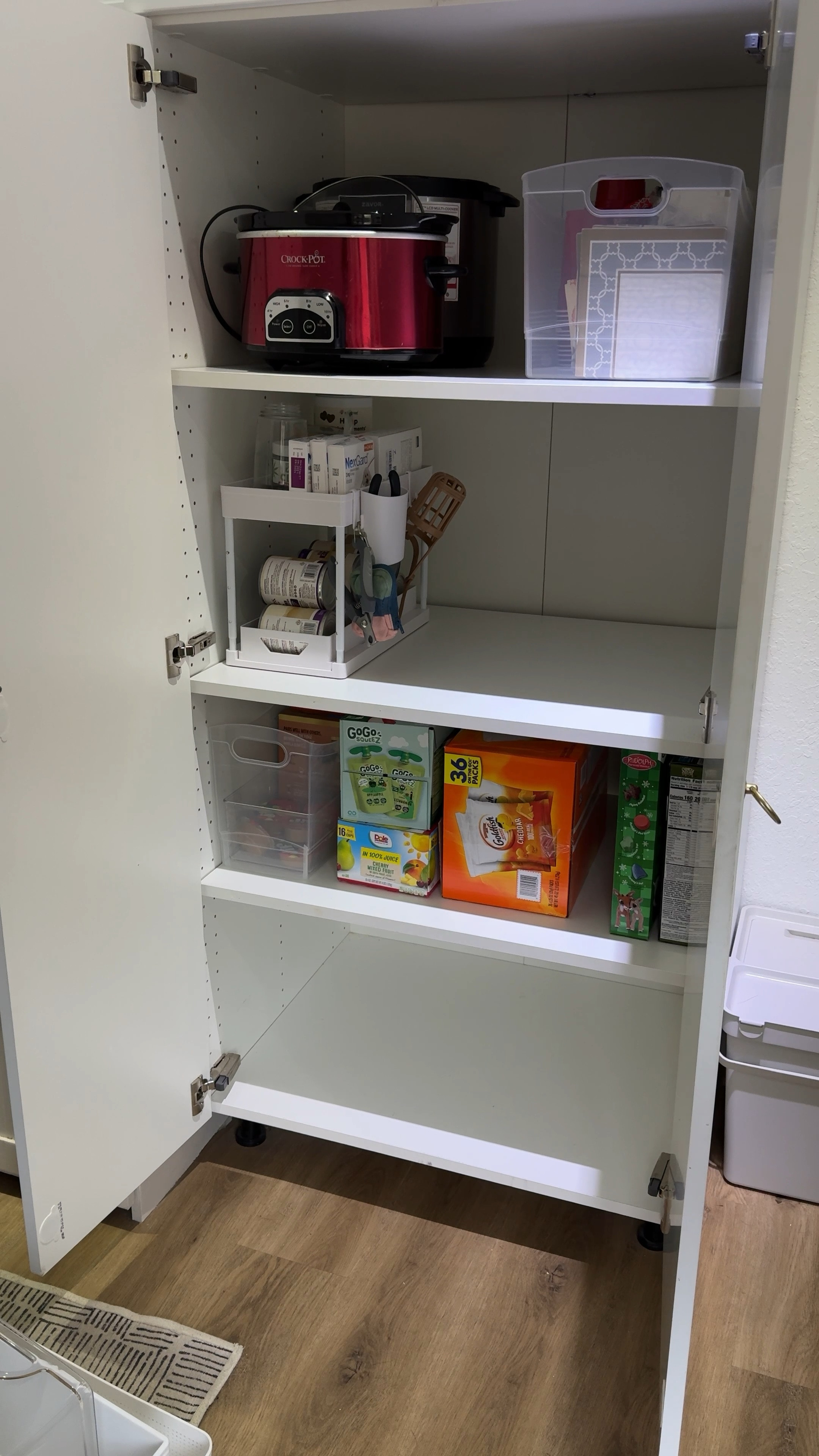 Decluttering Day 5! The overflow pantry cabinet got a much needed clean out and purge!

Because of how deep this cabinet is, I opted for longer, narrow bins and tiered pullout organizers  

#LTKhome #LTKVideo