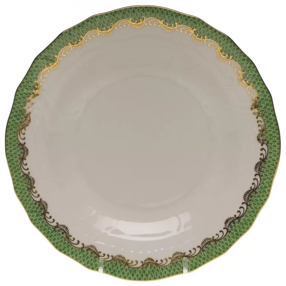 Fish Scale Jade Dessert Plate 8.25 in D | Gracious Style