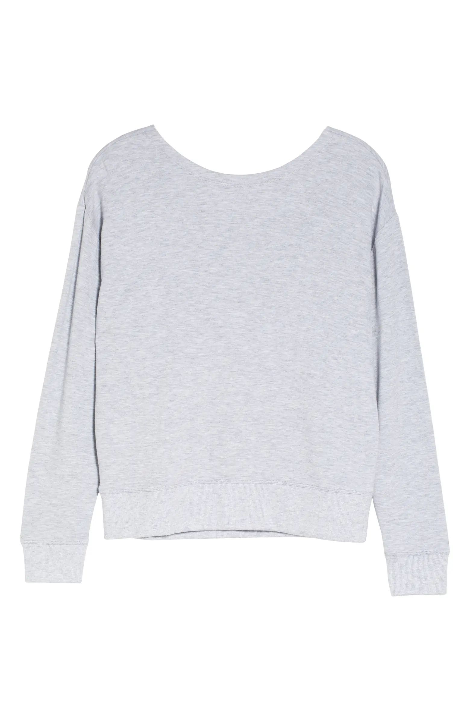 Zella Cozy Twist Pullover Sweatshirt | Nordstrom | Nordstrom