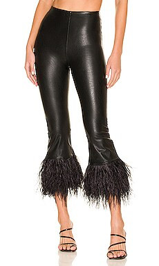Commando Faux Leather Feather Leggings in Black from Revolve.com | Revolve Clothing (Global)