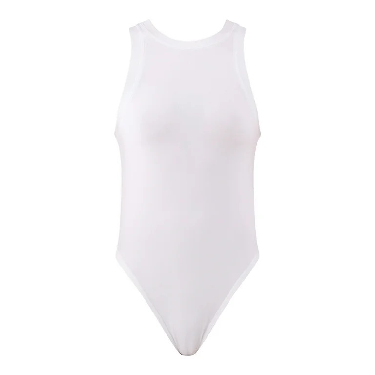 No Boundaries High Neck Bodysuit, 2 Pack, Women's and Women's Plus | Walmart (US)