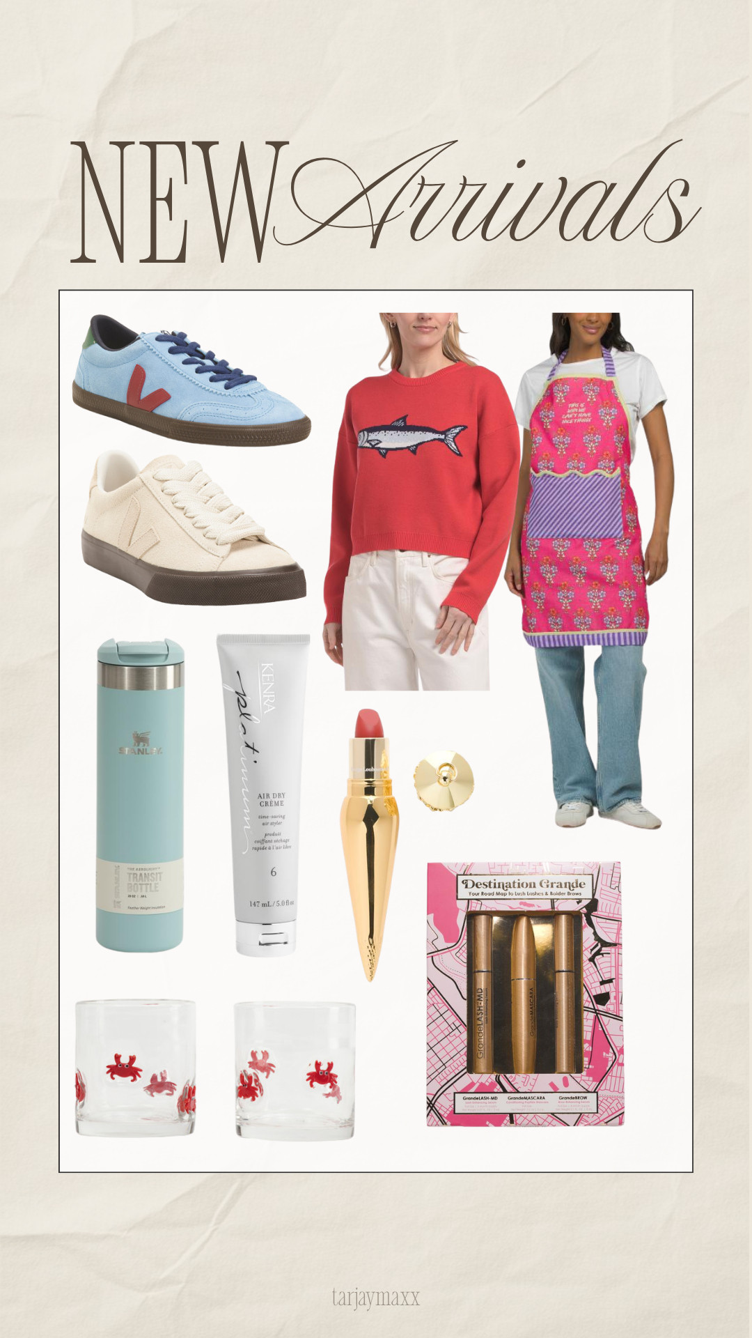 The tjmaxx online new arrivals just keep getting better. Obsessed with the Furbish Studios apron (so cute for hosting or gifting) and the Grande Lash set is such a good find too!!
spring outfits 2026, easter outfits women, spring dresses, date night outfits, vacation outfits beach, business casual workwear, plus size fashion, country concert outfits, easter basket teen girl, easter dress women, tjmaxx finds, online finds, new arrivals, gift ideas 

 #LTKootd #LTKHome #LTKBeauty